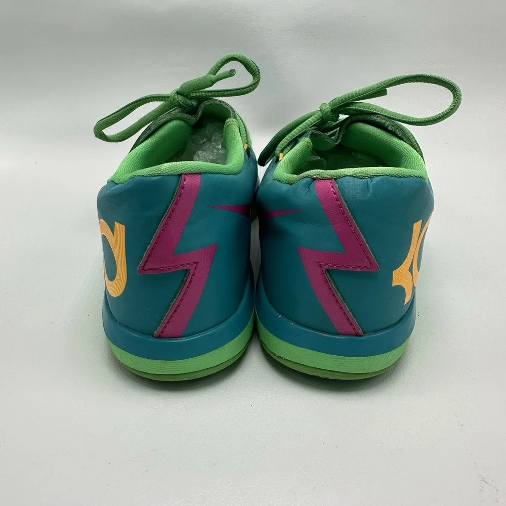 Nike KD VI Hero Turbo‎ Youth Green Pink Basketball Shoes Size 3Y 599478-304